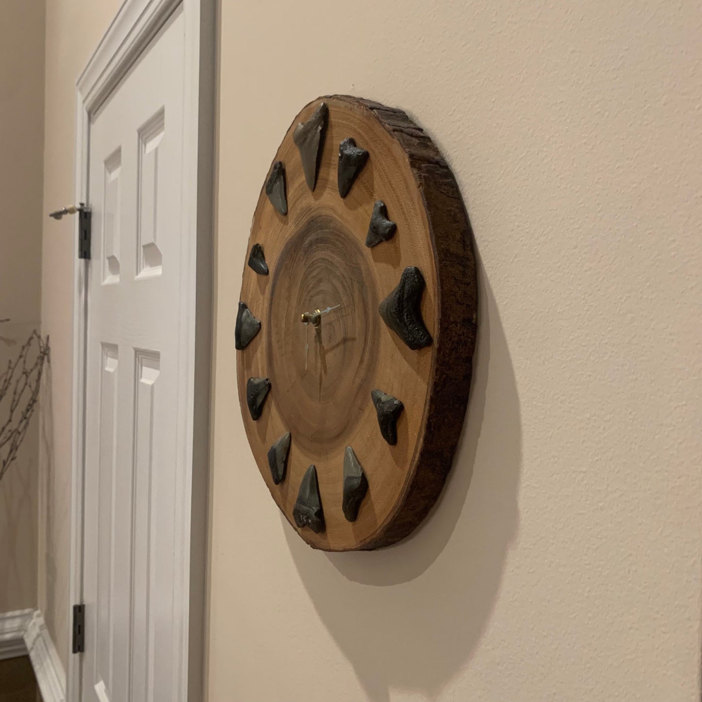 Custom Megalodon Shark Tooth Wall Clock