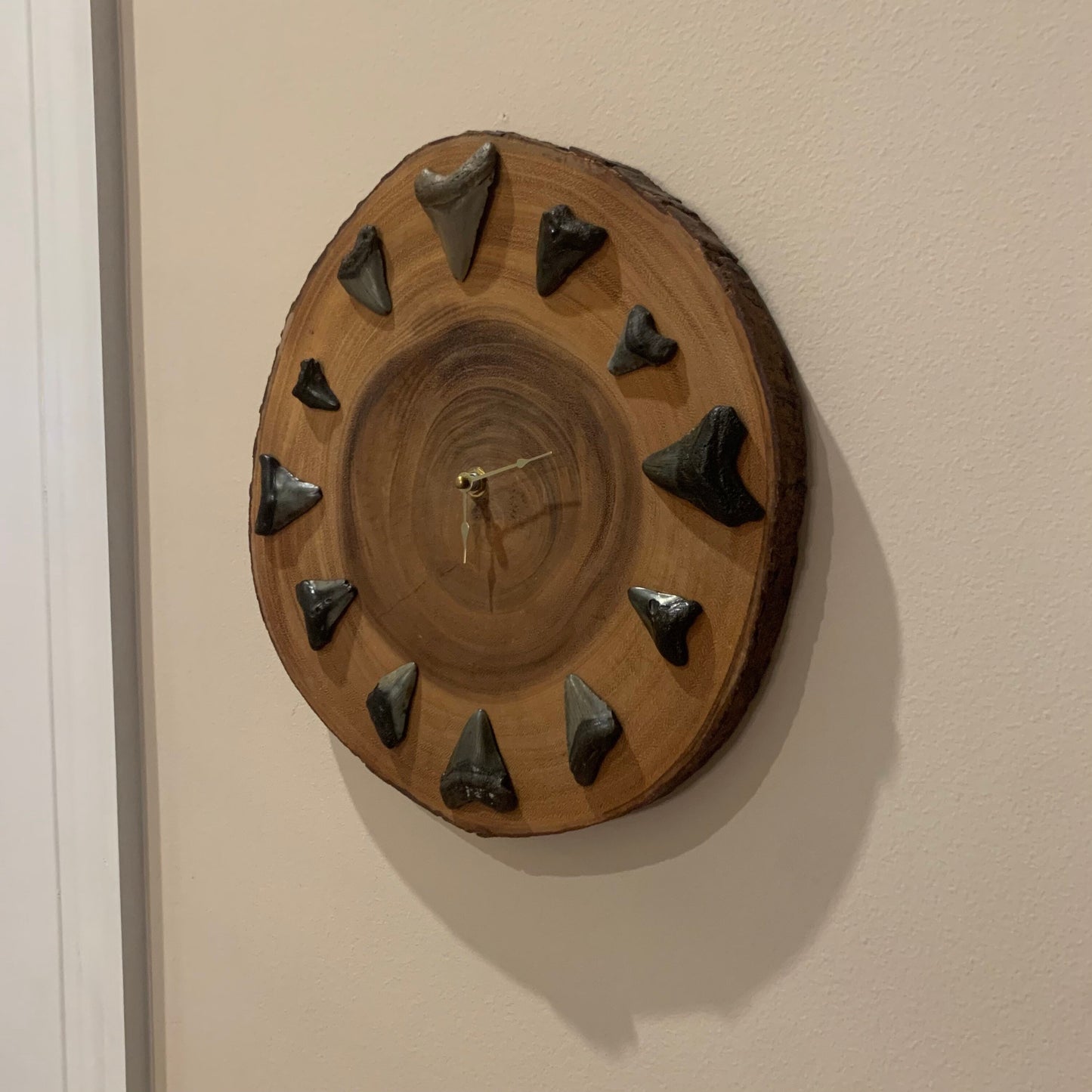 Custom Megalodon Shark Tooth Wall Clock