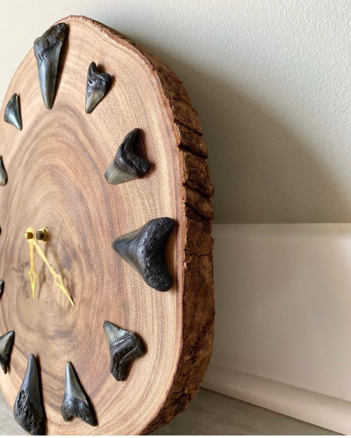 Custom Megalodon Shark Tooth Wall Clock